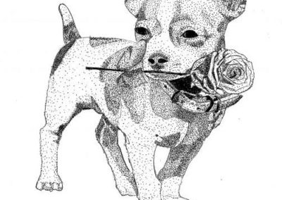 Dessin au feutre noir