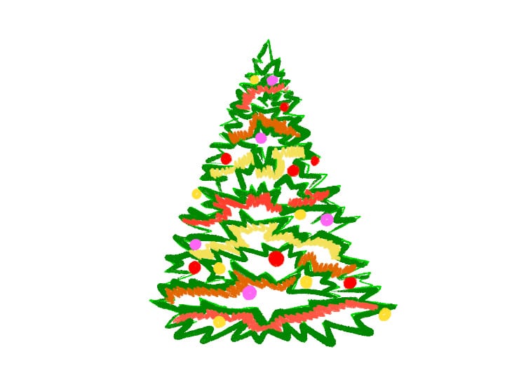 Comment dessiner son propre sapin de Noël ?