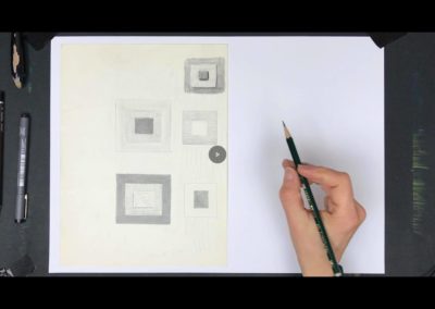 vue sur table a dessin