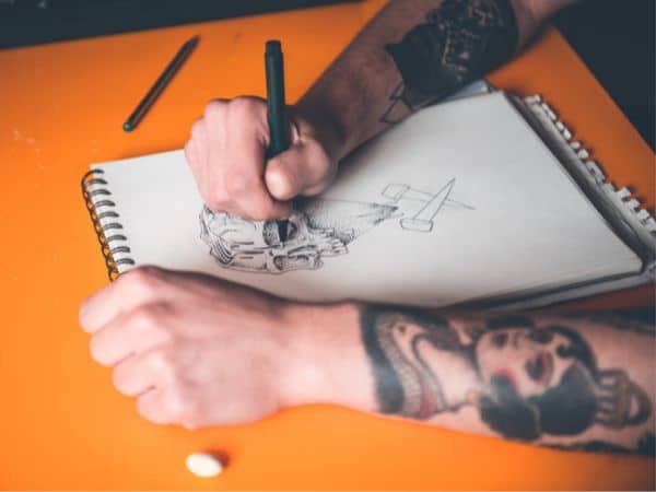 Dessin orignal réalisé par un tatoueur