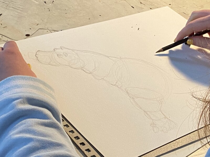 Aquarelle stage enfant